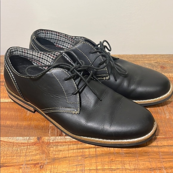 Original Penguin Black Learher Dress Shoes, Men’s 11.5 - Picture 1 of 7